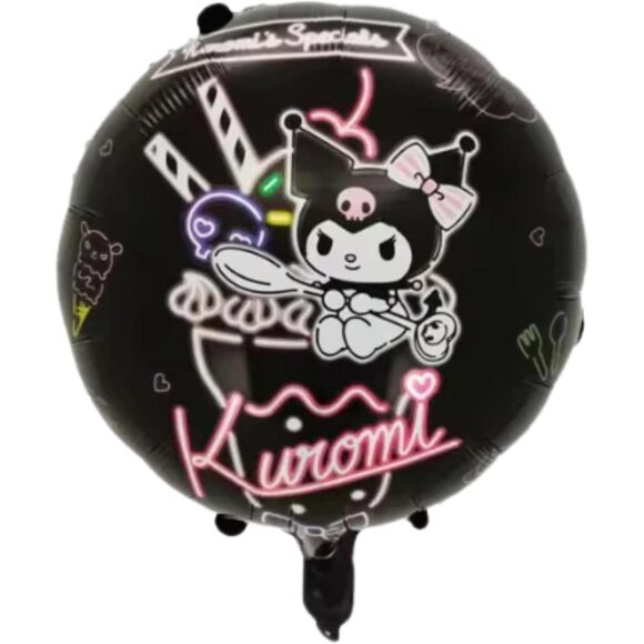 Kuromi Balloon Decorations  Set Of 5 Mylar Balloons Birthday Party - Picture 3 of 4